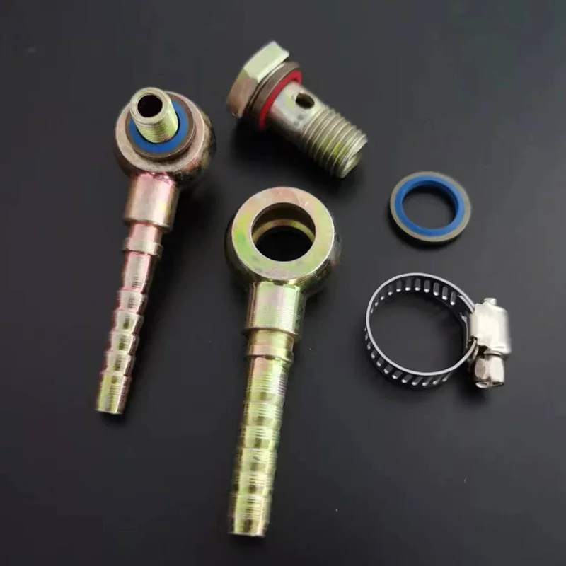 Hollow Screw Diesel Engine Oil Recyle Return Tubing Hinge Hydraulic Bolt Ball Head Adapter Motorcycle Refit Oil Cooler Fittings