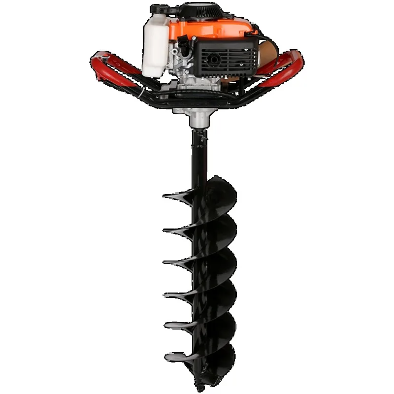 Ground drilling and digging machine