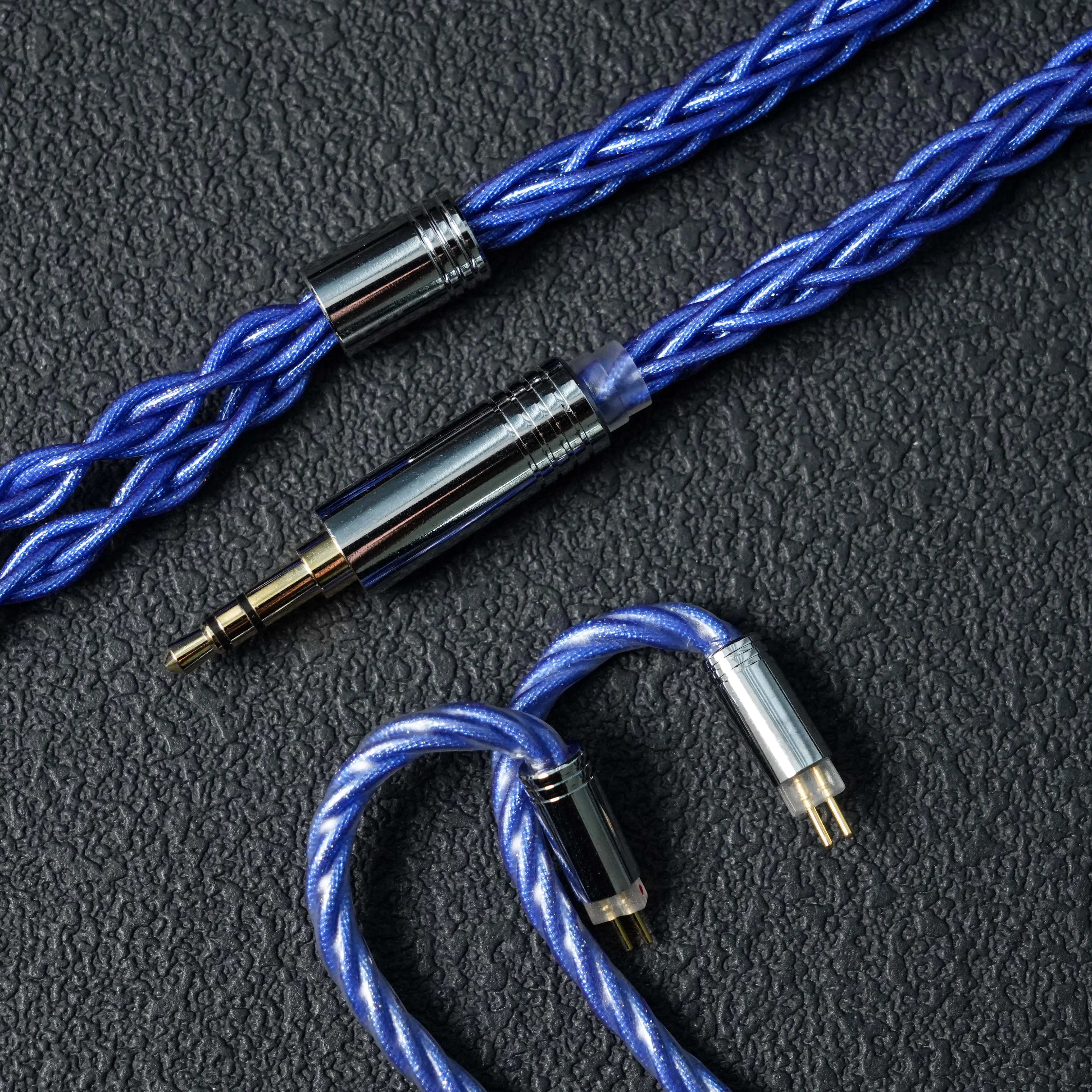 Culemi-14 8-Kern Hochreines Sauerstofffreies Silberfolien-Balancekabel 3,5/4,4mm MMCX/0,78 2-Pin/Eingelassenes 2-Pin IEM Kopfhörerkabel – Detail 6