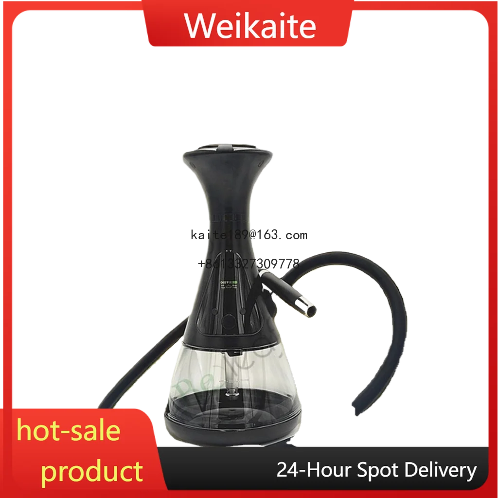 

2025 High Quality Portable Hookah Convenient Glass and Stainless Steel Design with Mirror Technique for Adults