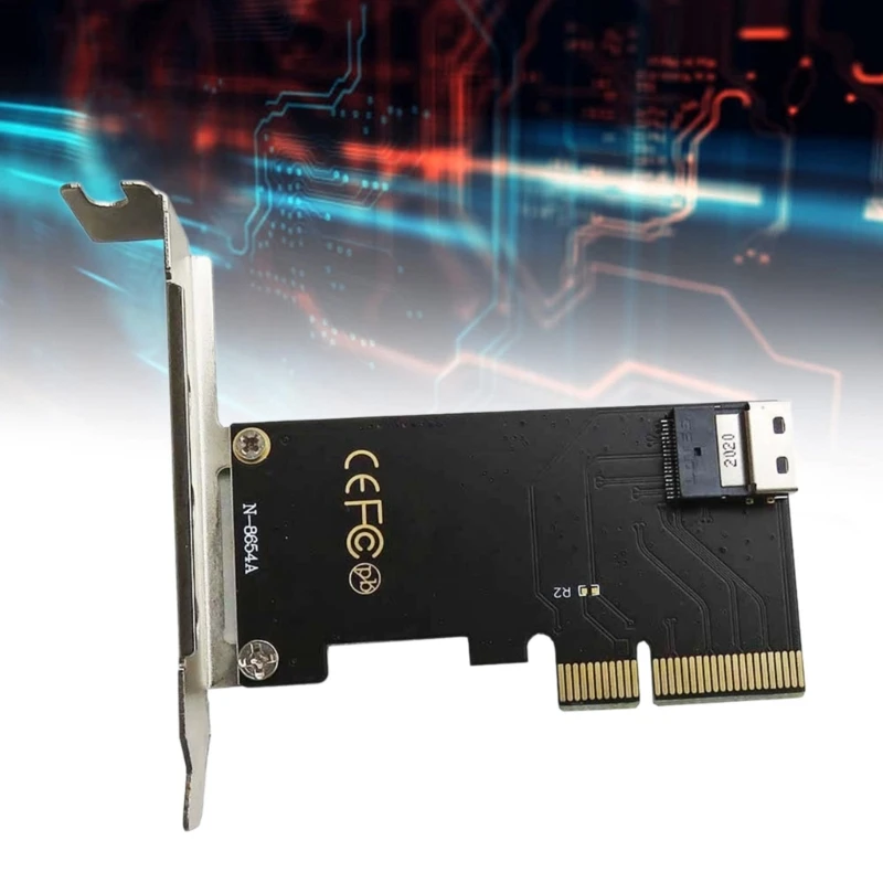 PCIE Board for Mainboard SSD 750 M.2 SFF8654 Slimelines Converter Fast Data Transfer with Half Height Baffle Dropshipping