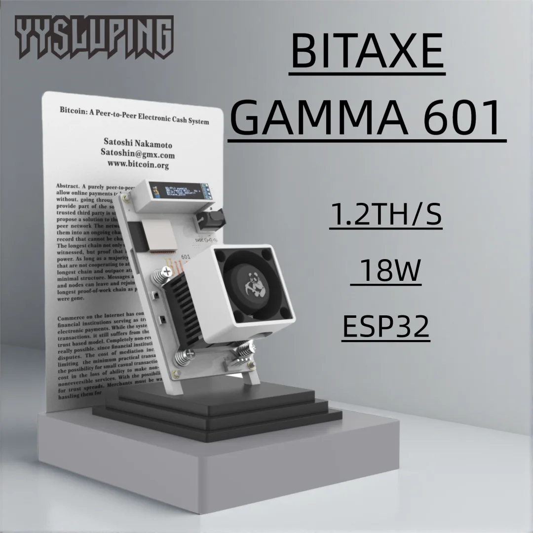 Usine en gros 2025 dernier Bitaxe Gamma 601 1.2th/s 18j/t Open Source Bitcoin Miner avec alimentation