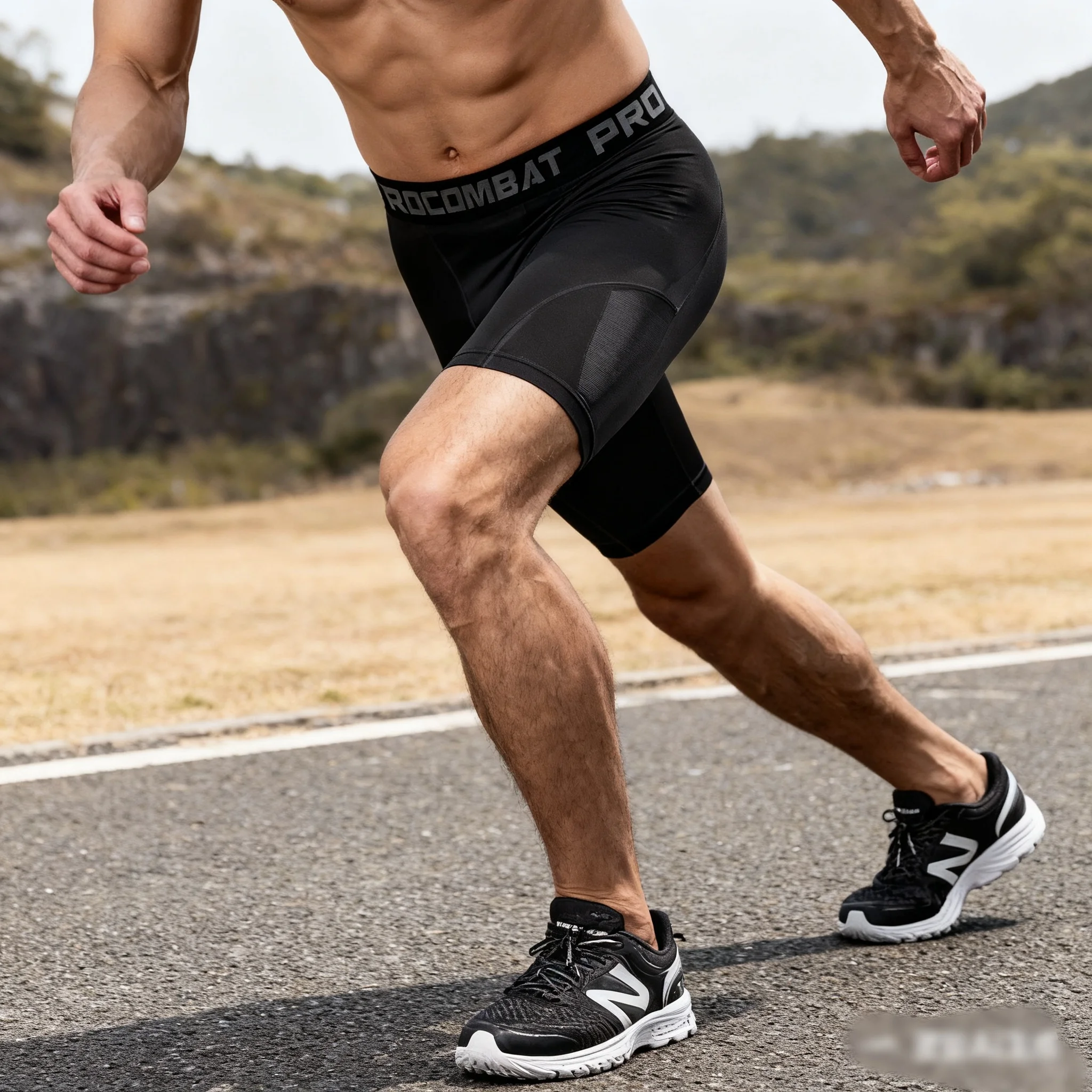 2026 New Style Men's Compression Leggings High Elastic Quick Dry Breathable Sports Base Layer for Gym Running Basketball Workout