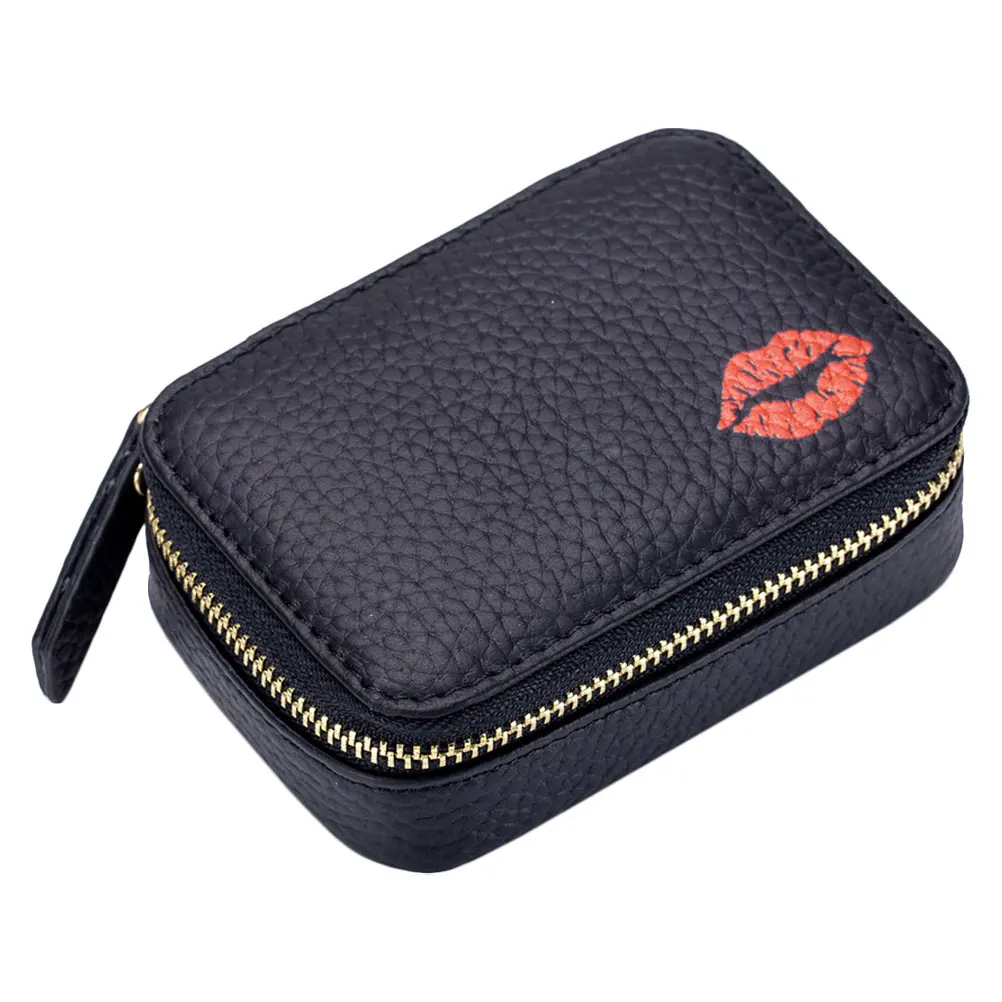 

Lipstick Bag Cosmetics Makeup Bag Case for Women Mirror Pouch Organizer Storage Travel Tote Random Style