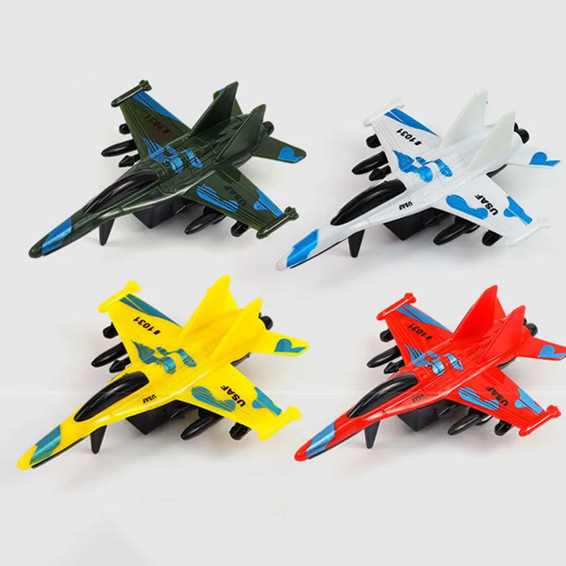 Avión militar de camuflaje para niños, avión de combate de 6 piezas, modelo de juguete, regalos