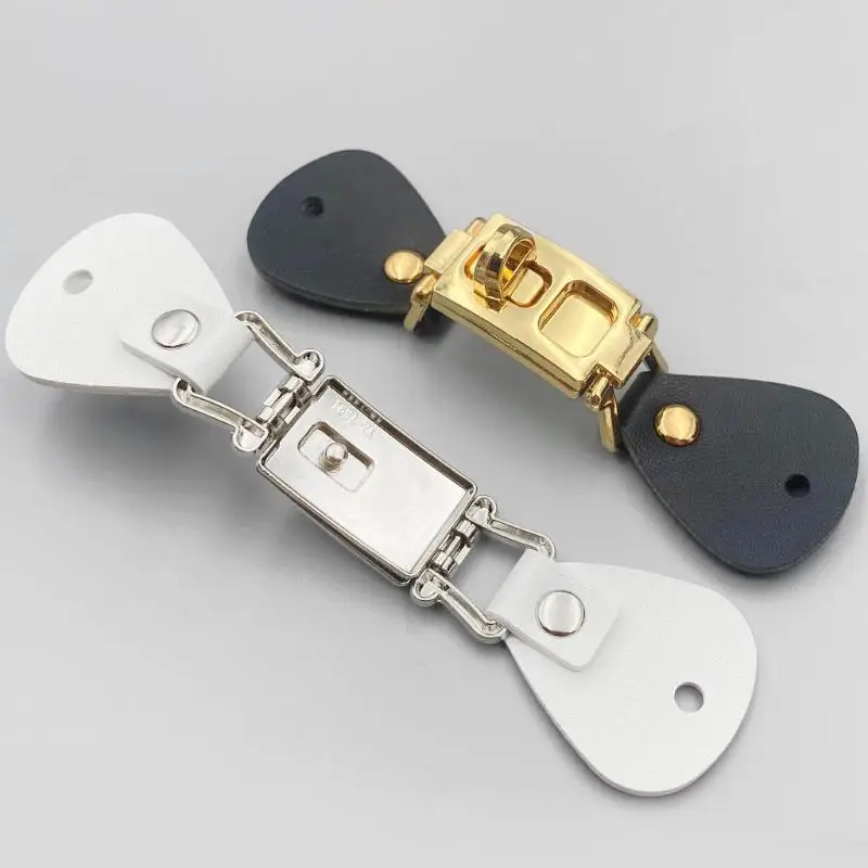 PU-Leder-Drehverschlüsse mit goldenen Metallbeschlägen in verschiedenen Farben, einfache Montage für DIY-Handtaschen und Lederarbeiten. – Detail 7