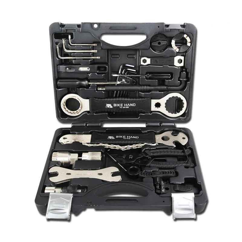 

YC-721 Bicycle Repair Tools Kit Box Set Multi MTB Tire Chain Repair Tools Spoke Wrench Kit Hex Screwdriver Bike Tools