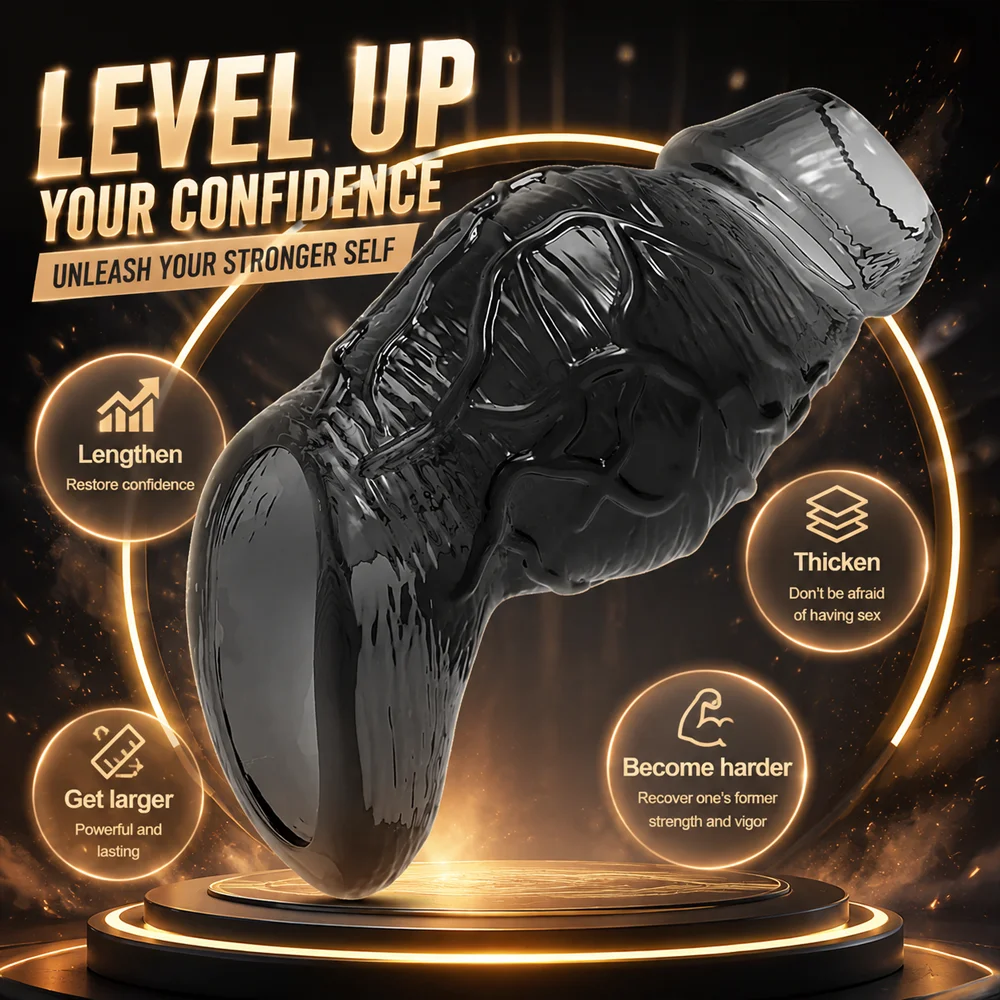Male Cock Ring Reusable Penis Sleeve Delay Ejaculation Stronger Erection Penis Extender Prostate Massage Sex Toys For Adult Men
