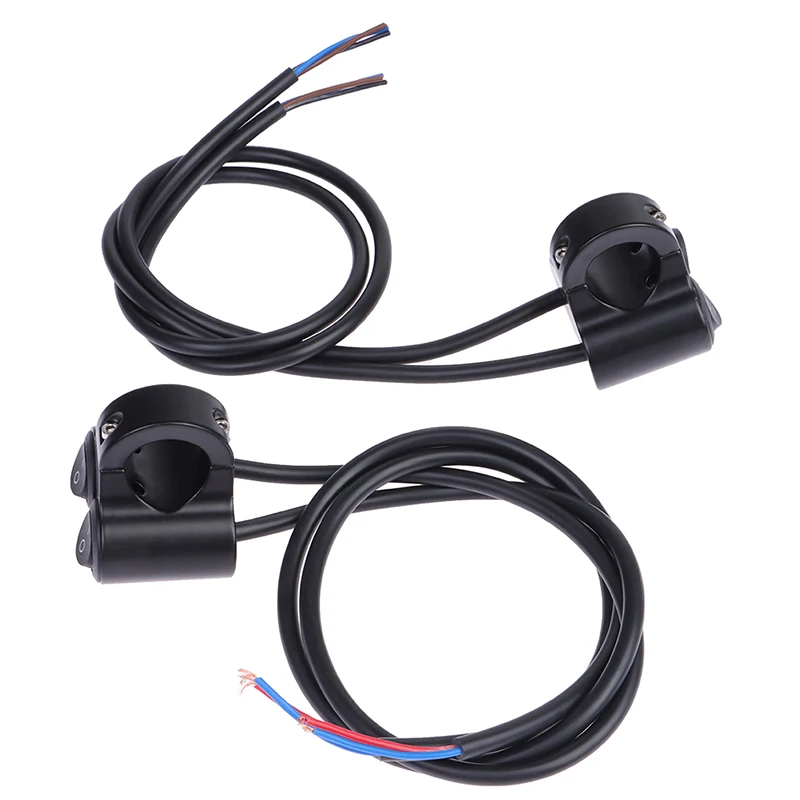 Aluminum Alloy 12V Motorcycle Handlebar Control Switch Dual Button Control Headlight Flasher Speaker Switch 2 Choice