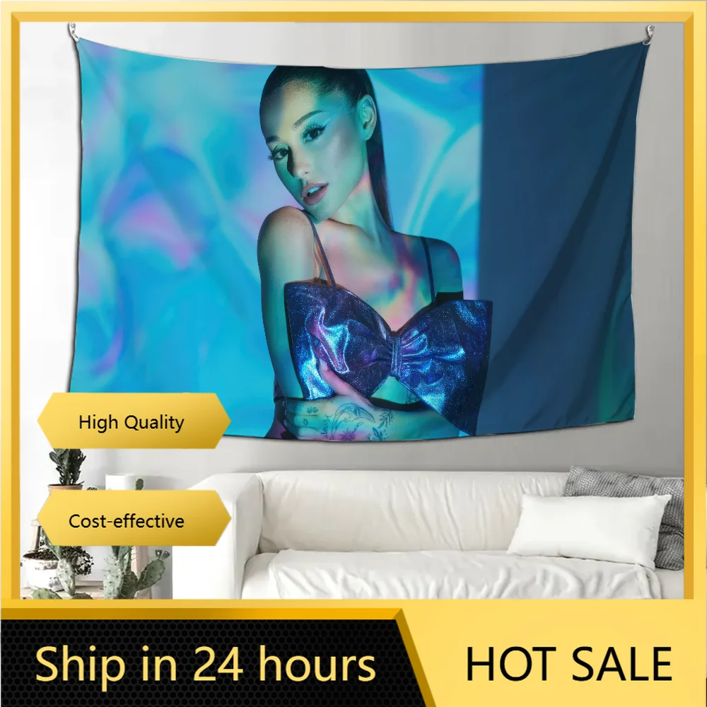 

A-ArianaS G-Grande Singer Tapestry Decoration party Background Hanging Cloth Bedroom Tapestry Room Decor Aesthetic