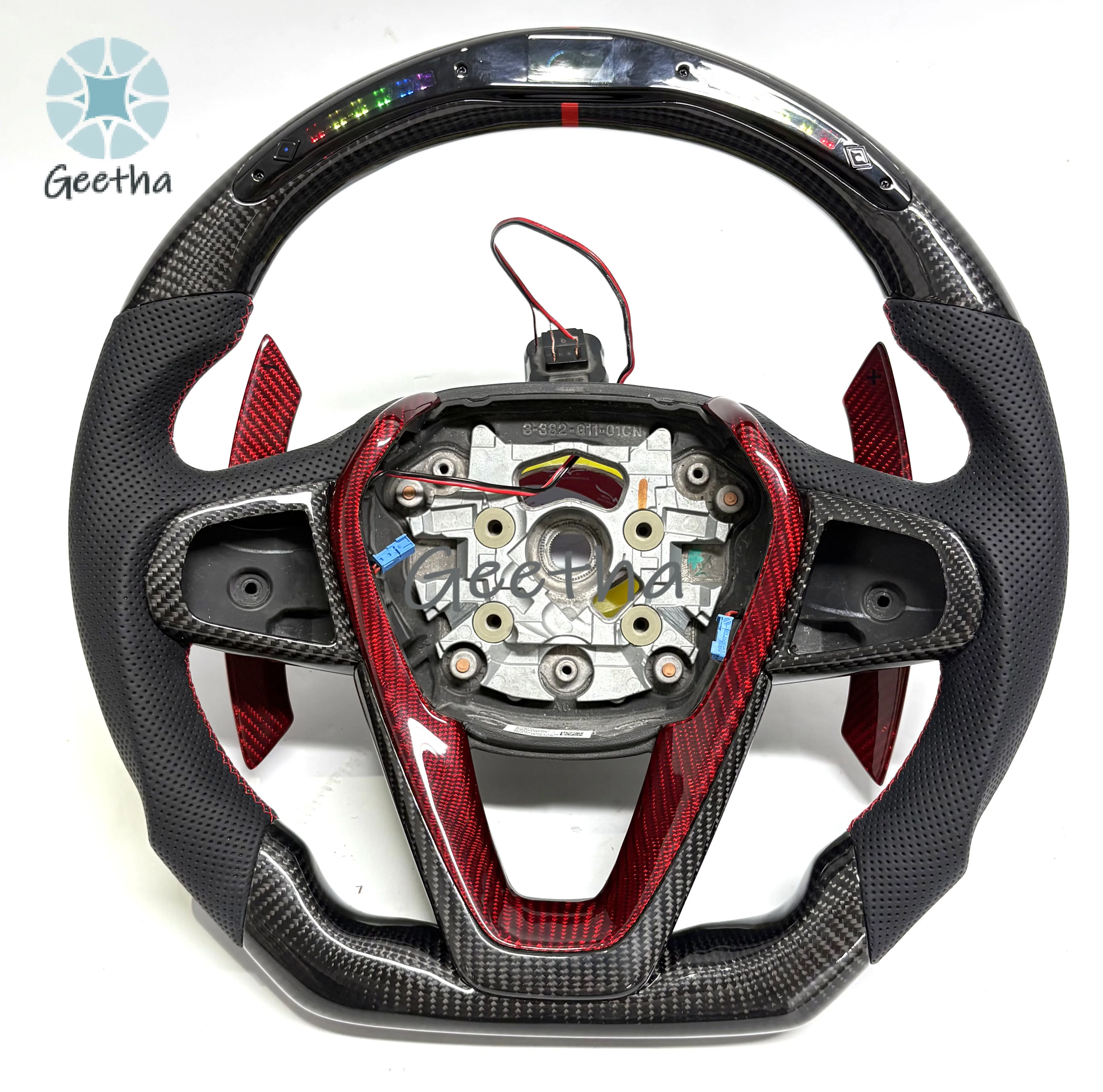 

For Black LED Carbon Fiber Steering Wheel for BMW G20 G80 G21 G81 G22 G30 G31 G32 G11 G12 G14 G15 G16 G01 G02 G05 G06 Series