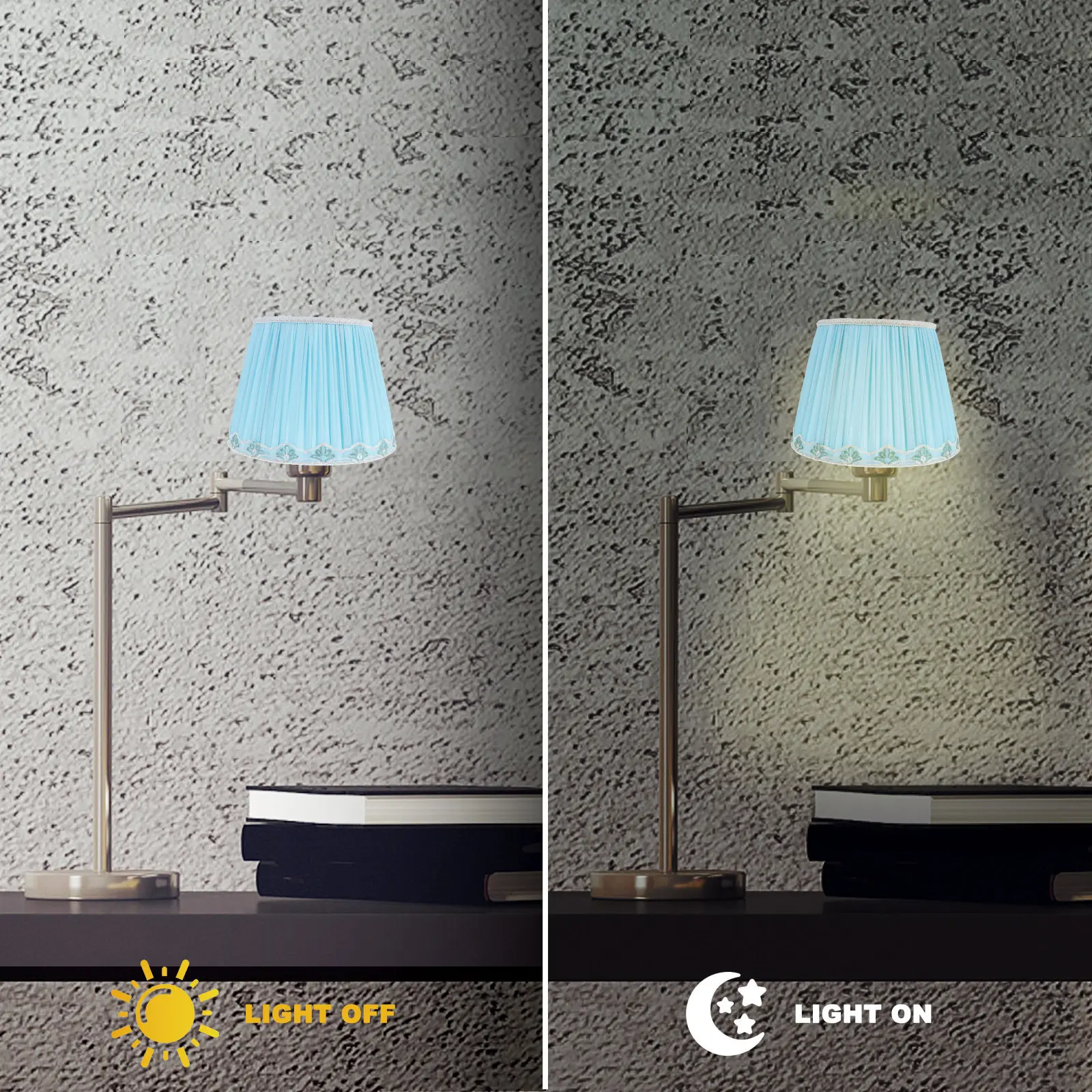 

Drum Lampshade E27 Base Indoor Light Cover Vintage Style Fabric and Metal Lamp Shade for Living Room Bedroom Office Floor Lamp