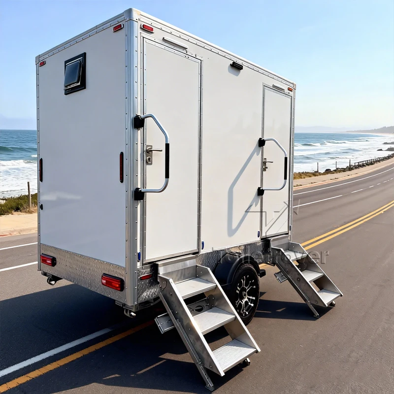 

Luxury Restroom Mobile Toilet Trailer with Shower Trailer Restroom Trailer Portable Restroom Trailer Handicap Accessible