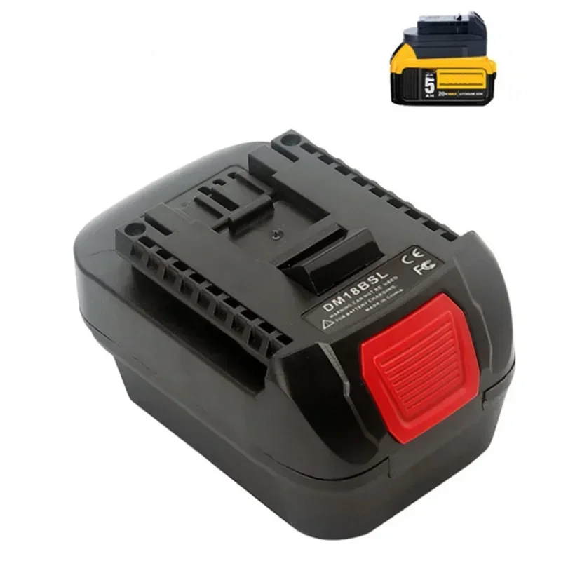 

For Milwakee 18V and For Dewalt 20V Li-ion Battery Used to For Bosch 18V Tool battery DM18BSL Battery Converter Adapter