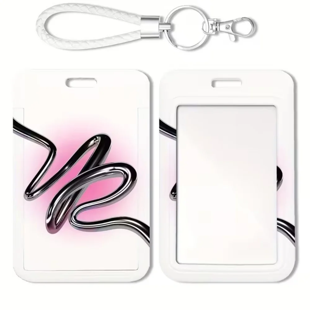 DIY Customized Plastic Business Card Holder Credit Card Holders Bank ID Holders Bus Card Cover Case Badge Holder ID Card Sleeve