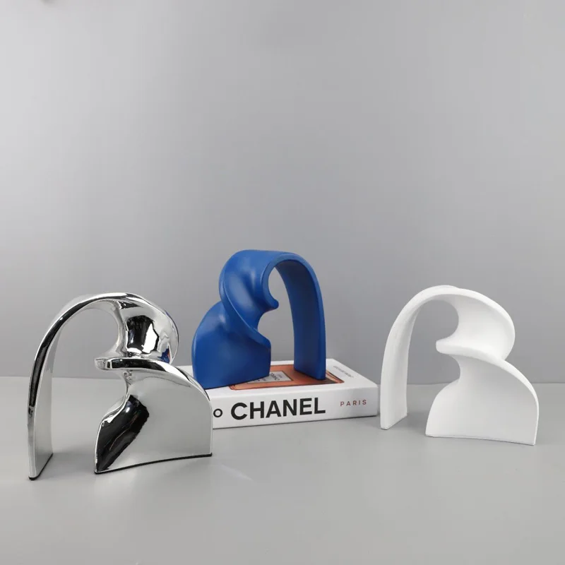 arc-geometrique-ruban-resine-accessoires-maison-entree-table-basse-ameublement-decoration-modele-chambre-armoire-sculpture-ornements