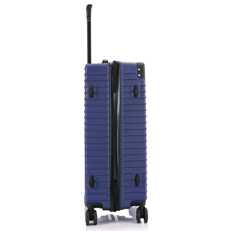 Bagagem Spinner Leve, Durável e Confiável, Fácil Viagem, Médio Azul, Novo, 24"