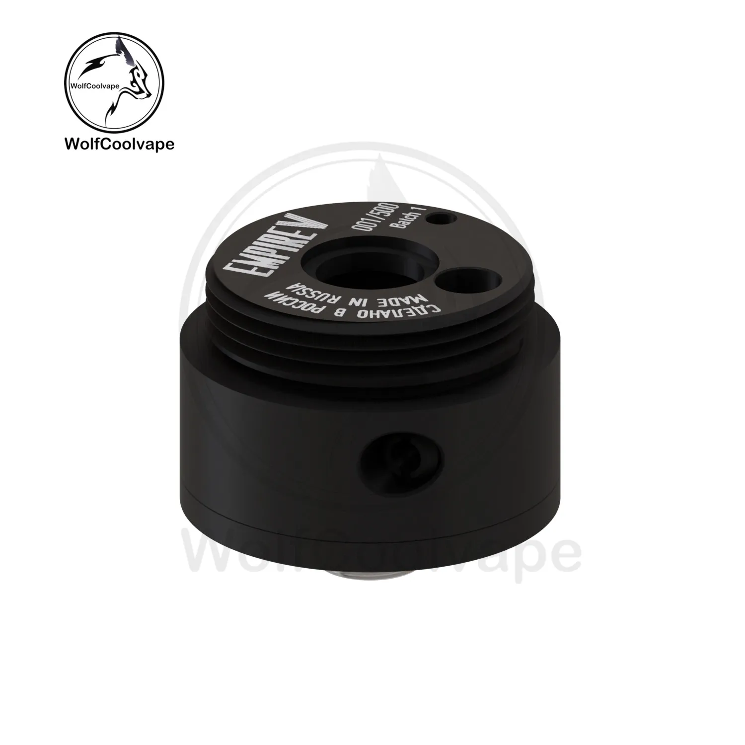Wolfcoolvape Empire V RTA سطح بناء فضي مع دبابيس هواء 0.8/1.0/1.2/1.4/1.6/1.8/2.0 مم لاستبدال خزان Vape القابل لإعادة البناء #4