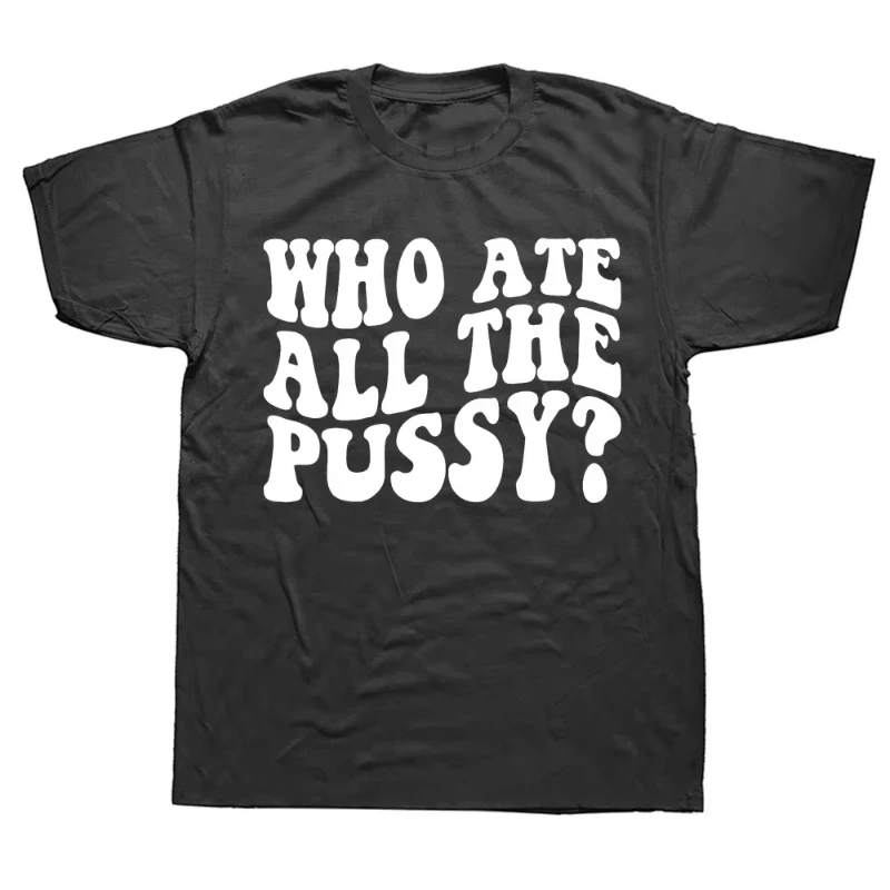 Professional Pussy Eater Funny Cat Lover T Shirt Men's Clothing Fashion T-shirts Cotton Casual Euro Size Tee Shirt