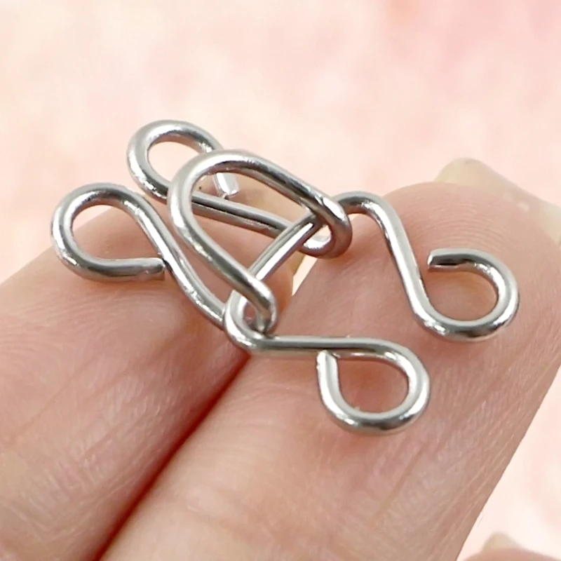

80-200Sets Bra Metal Invisible Button Skirt Underwear Buckle Pants Waist Clasp Garment Collar Hooks DIY Clothes Sewing Accessory