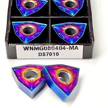 Carburo di alta qualità WNMG 080408   WNMG 080404   WNMG 080412   Utensile per tornitura Lama per fresatura CNC serie Blue Flame WNMG 080404   Inserto da taglio