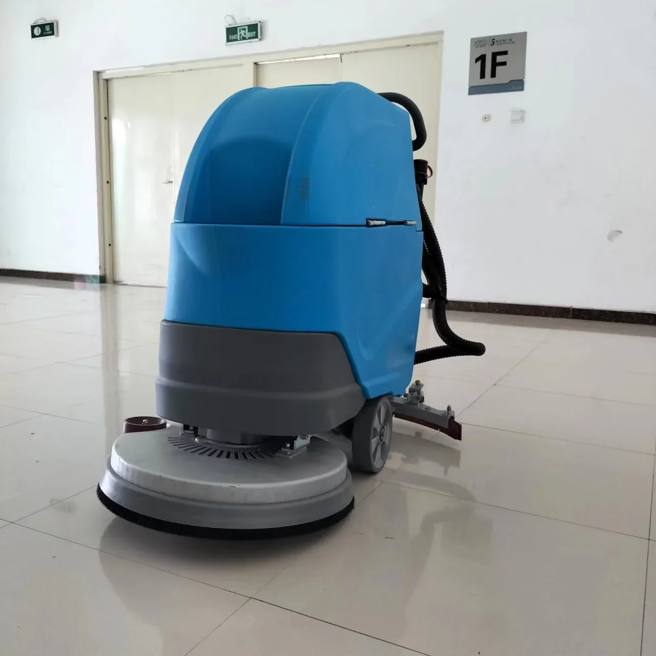 

Best Quality Professional Industrial Commercial Floor Scrubber Hand Push Walk behind Electric Cleaning Machine