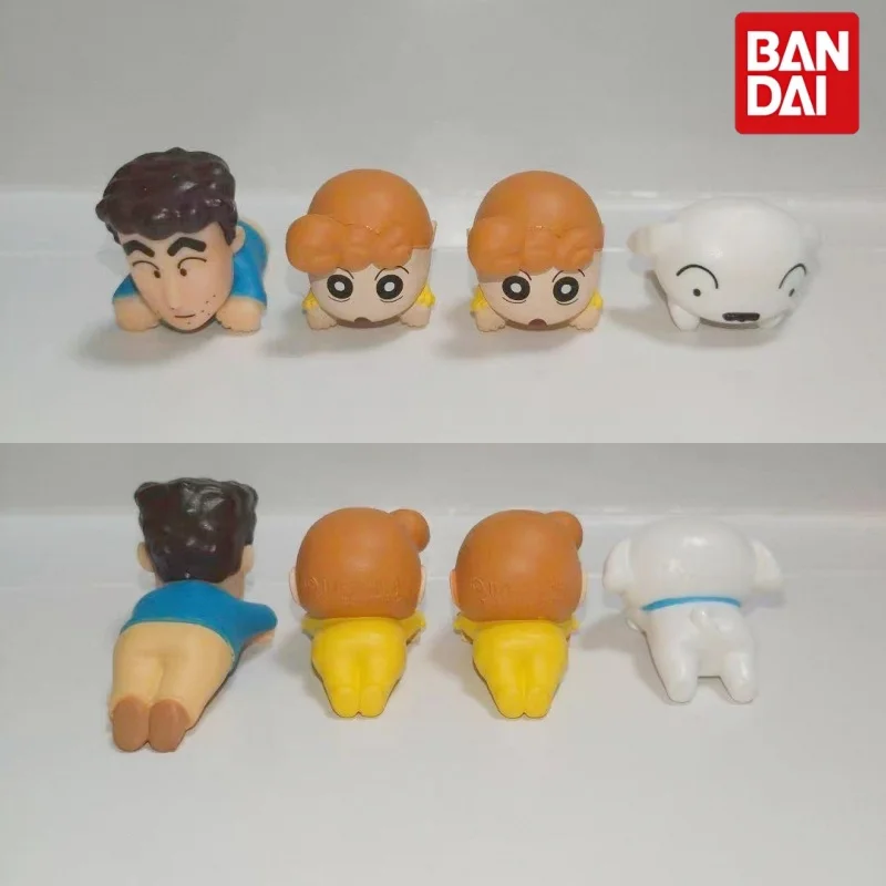 

Bandai Gashapon Cup Edge Ornament Crayon Shinchan Shiro Hiroshi Action Kamen Hanging Swing Collectible Figurine Table Decoration