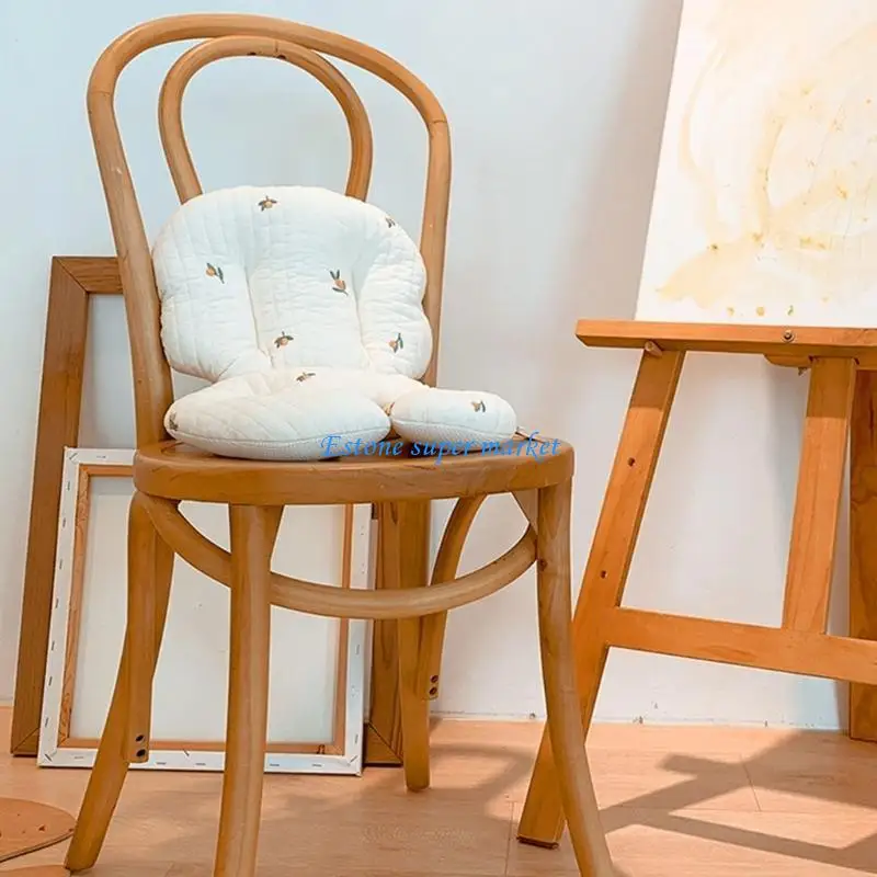 090B Baby Dining Chair Cushion Cartoon Print Detachable Cushion Soft & Breathable Pad