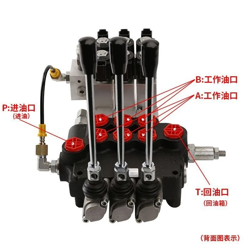 Manual Multi-way Directional Hydraulic Valve P40 P80 P120, Integral Valve with Reset & Positioning