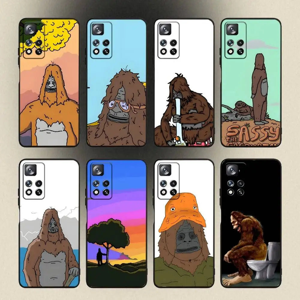 

Sassy The Sasquatch Phone Case For Samsung Galaxy A20,A21s,A22,A31,A32,A52,A53,A72,73,A80,A91 Soft Black Cover
