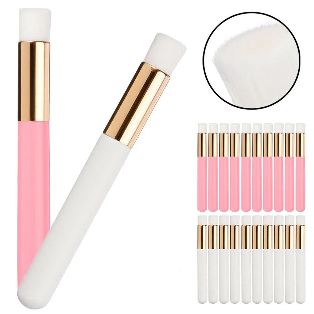 Soft Bristles Eyelash Cleaning Brush Peel Off Design Compact Size Eyelash Extension Brush Dual-Ended Ergonomic Handle