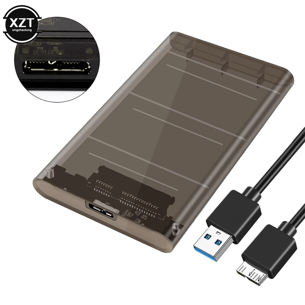 2.5 بوصة SATA 3 إلى USB موبايل قرص صلب صندوق USB 3.0 قرص صلب SSD الحالة الصلبة الميكانيكية قرص صلب صندوق SATA قرص صلب