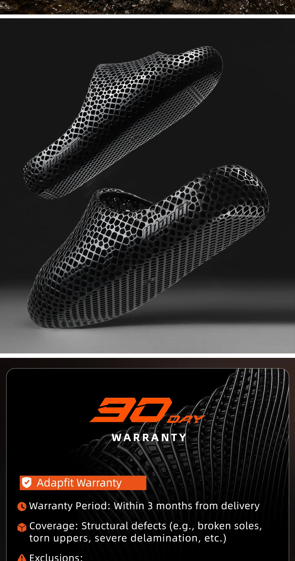 ADAPFIT LayerFit 3D-gedruckte Hausschuhe Herren Damen ultra leicht mit gepolsterter Wabenstruktur für Innen- und Außenbereich rutschfest atmungsaktiv bequem für Yoga und Erholung nach dem Sport – Detail 15