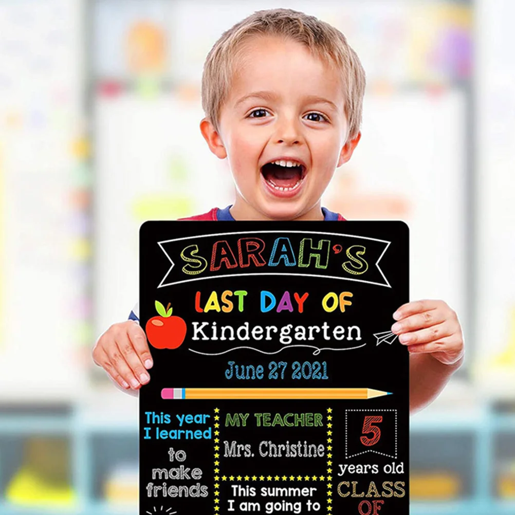 

School Blackboard Message My First Day Delicate Primary Back to Chalkboard Sign