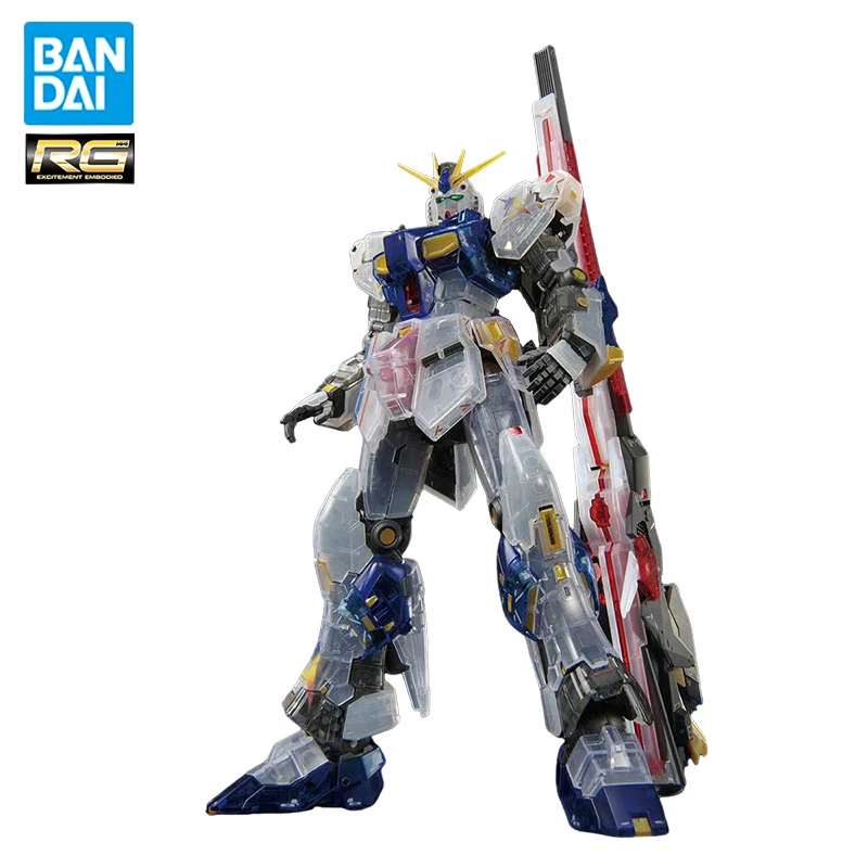 

In Stock Genuine Original BANDAI RG RX-93ff V GUNDAM Clear Color Action Anime Figure Collectible Model Dolls Statuette Ornament