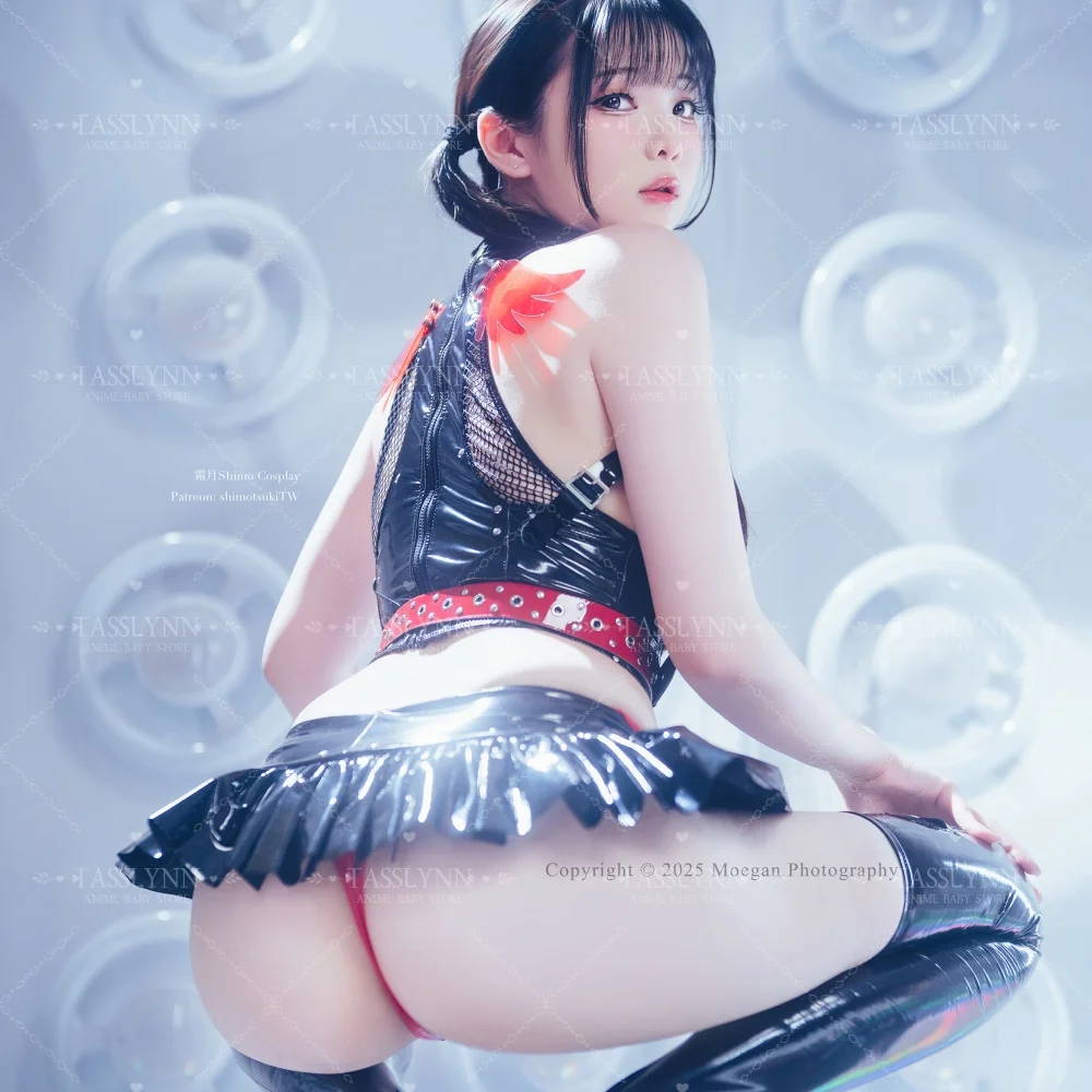 オリジナルデザイン サイバーパンク アニメ コスプレ メカニカルスタイルセット スカート付き ソックス ハロウィンコスチューム ストリート エンジェルドレス コスプレ