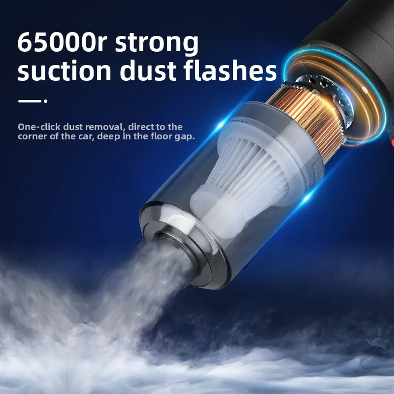 New USB Car Vacuum Cleaner Wireless Handheld Portable Mini Blower for Home Car