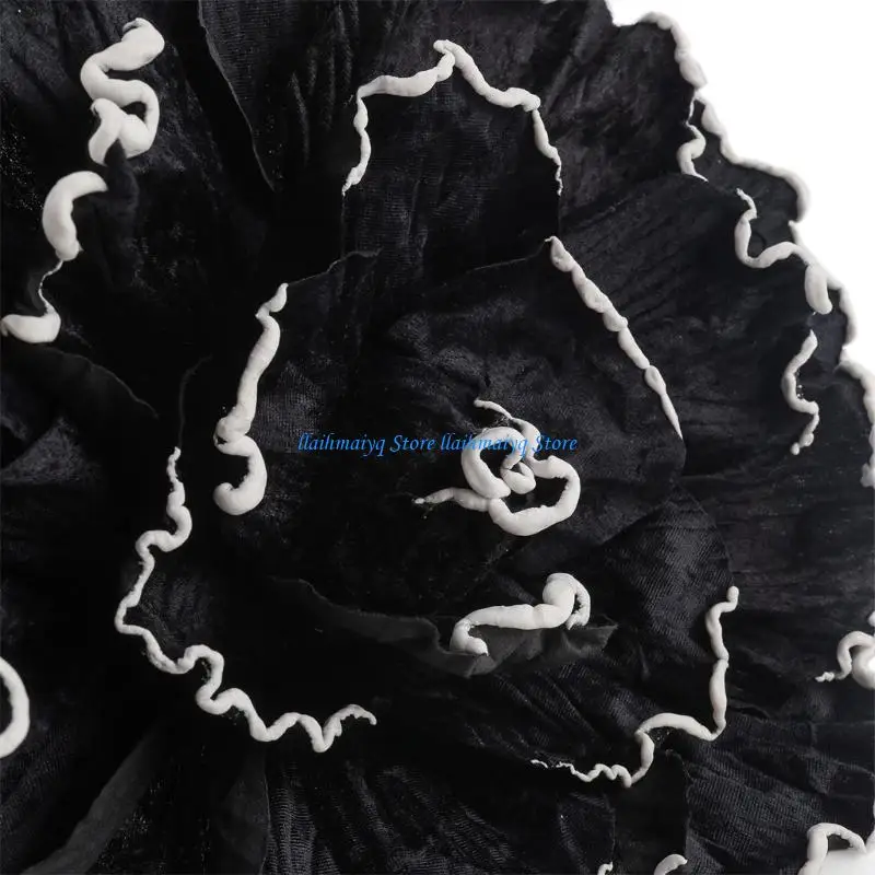 573B Oversized Flower Fascinator Derby Headpiece For Formal Event Evening Party Wear
