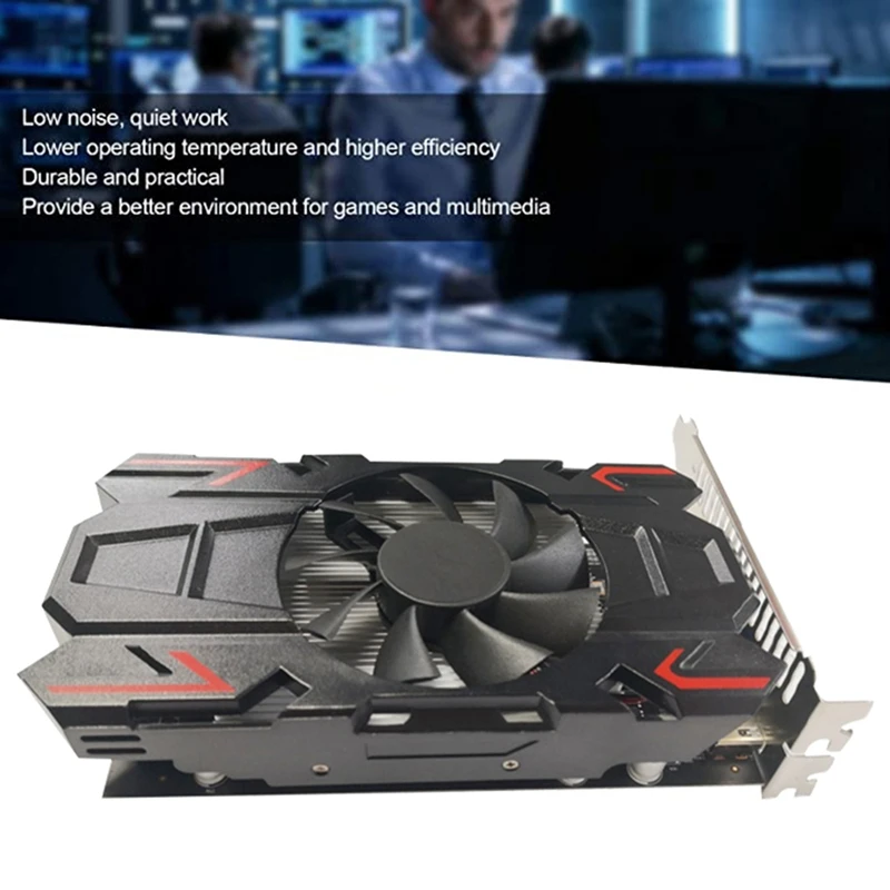 HD6700 For AMD Graphics Card 1G GDDR5 128Bit 700Mhz/1000Mhz HD+VGA+DVI Interface PCI-E 2.0 X16 Desktop Gaming Video Card