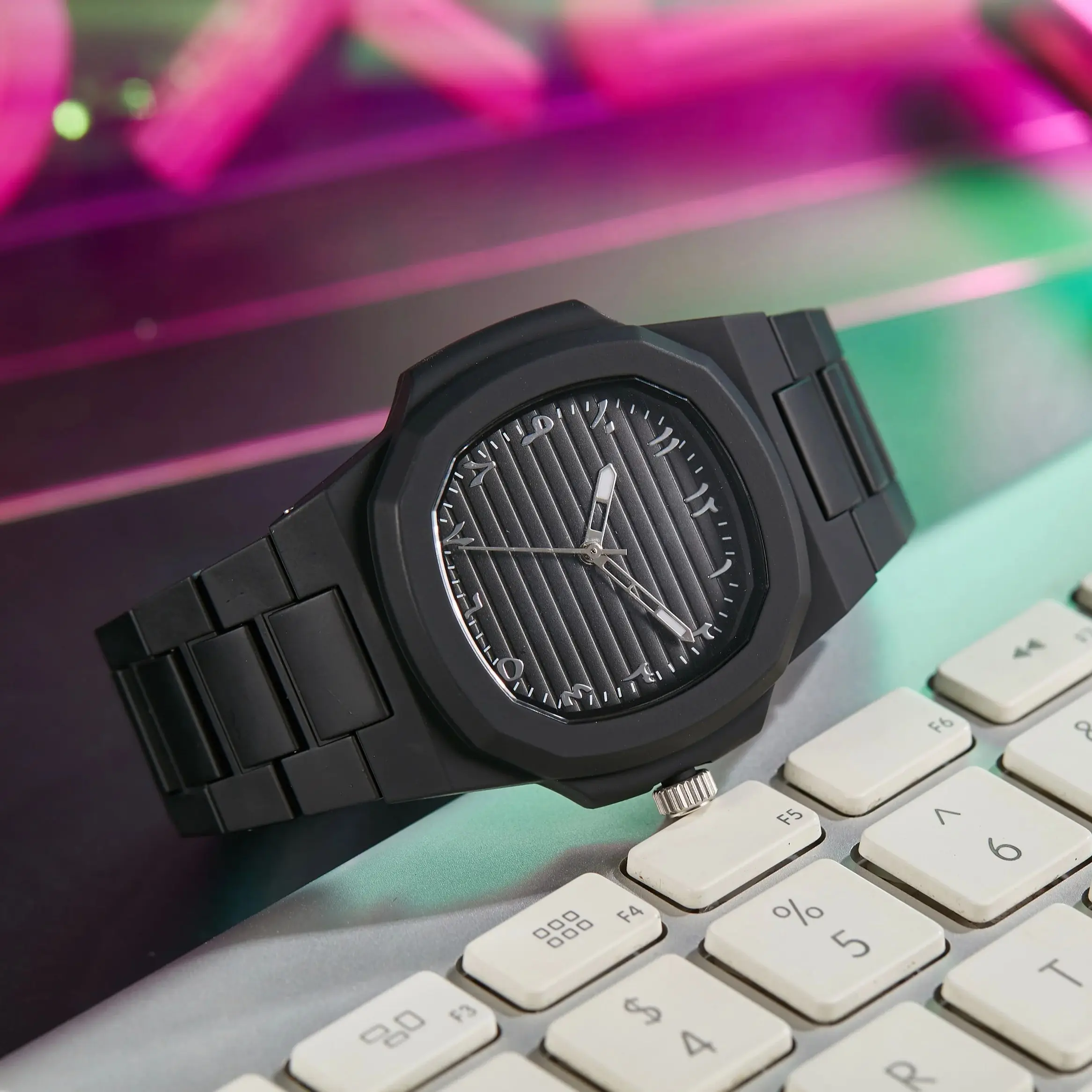 2025 новые модные минималистичные мужские и женские часы для отдыха, водонепроницаемые арабские кварцевые часы с ночником, relojes para hombre