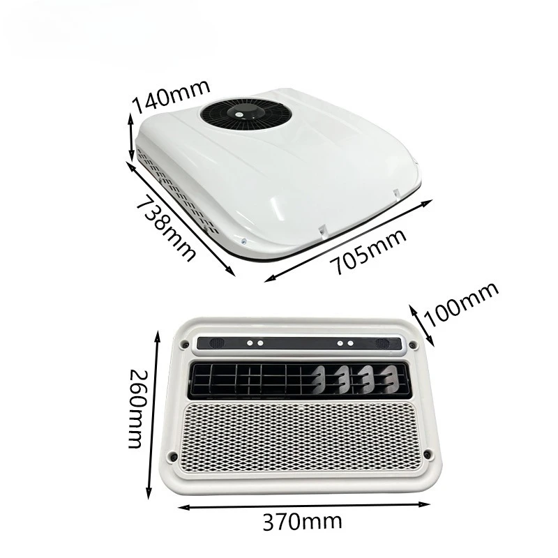 12v24v car electric cooling and heating overhead integrated RV truck car air conditioner