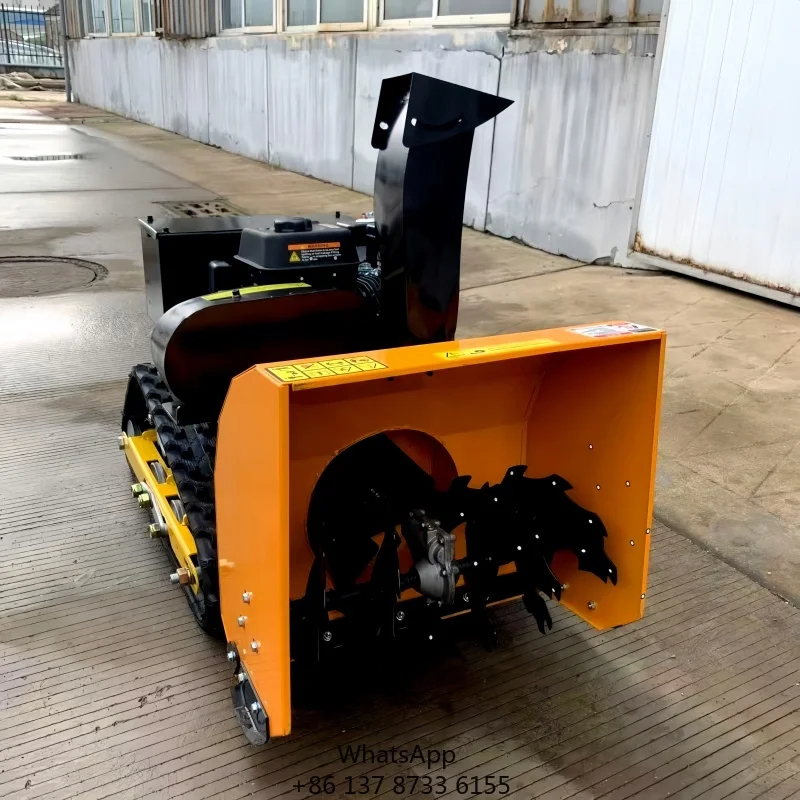 High Quality New Remote-controlled Snow Sweeper Robot Tracked Snow Blower For Easy Winter Cleaning Remote Control Snow Blower