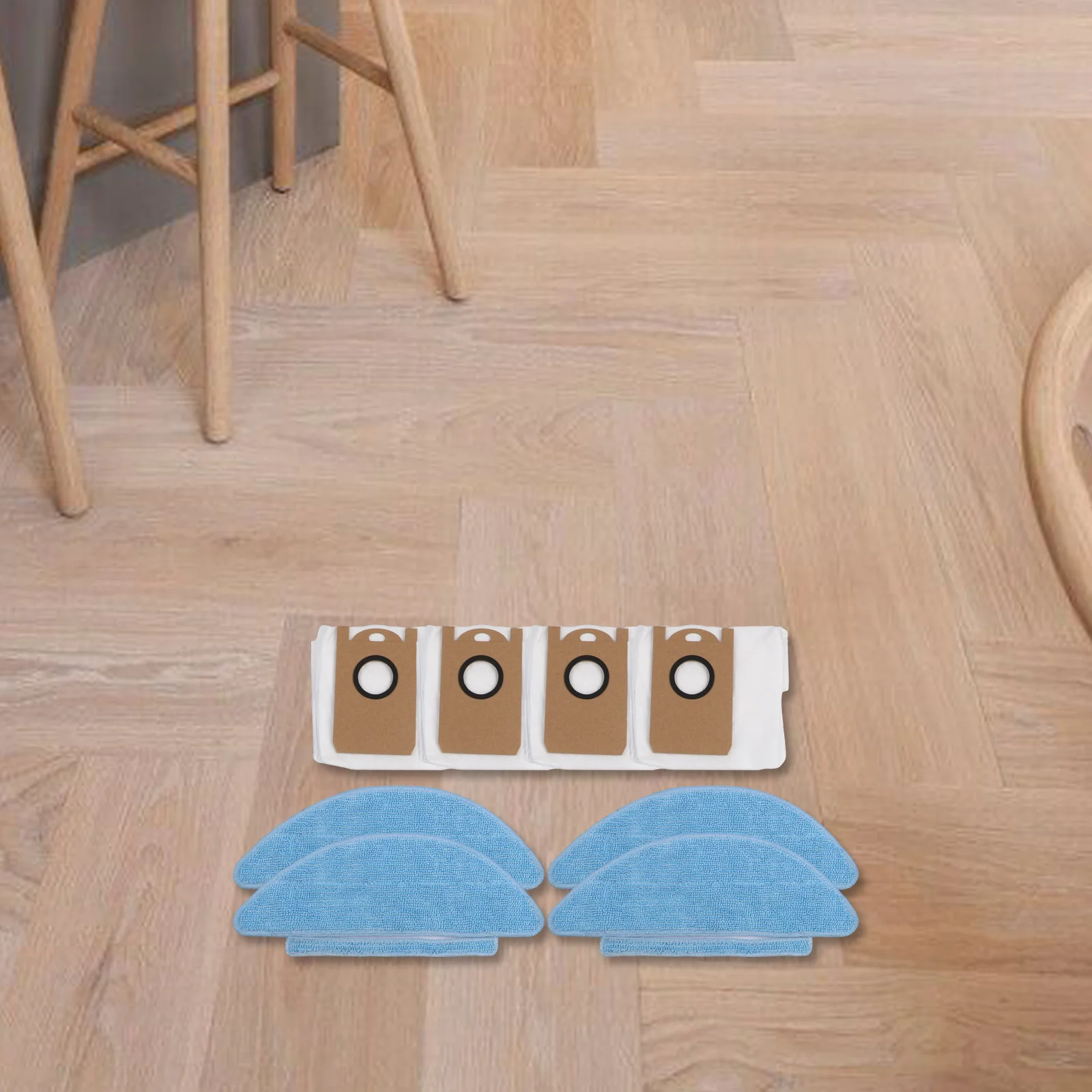 Daily Cleaning Tasks Dust Bag 16.5*15*14.5cm Mop Cloth Smart Navigation Robot Mop Efficient Cleaning Cleans Hair And Dust