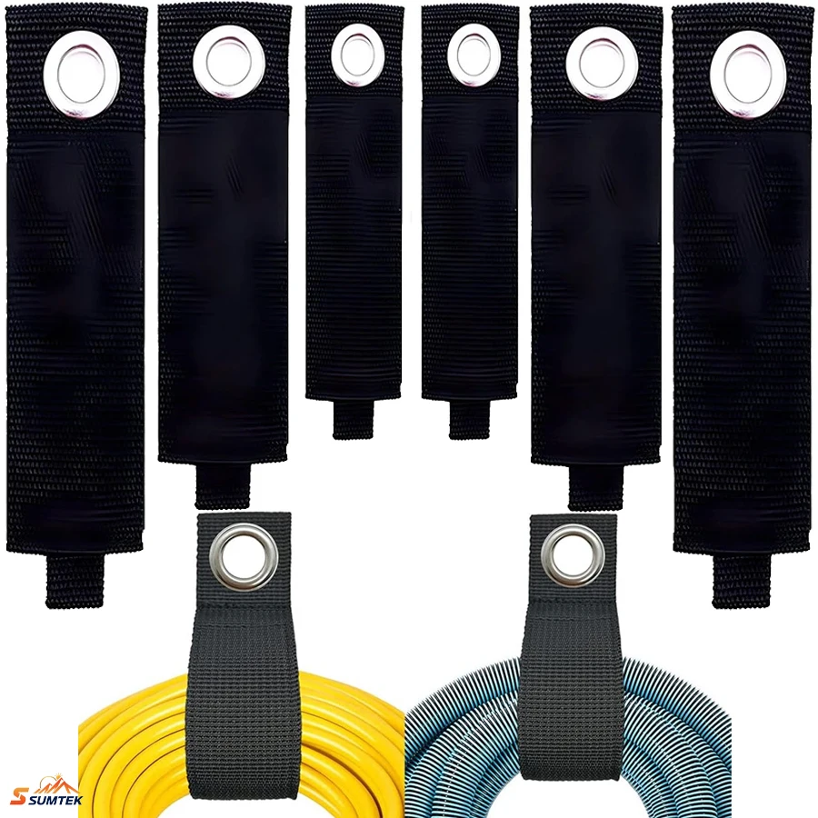 

Heavy-Duty Storage Straps - Hook and Loop Hanging Extension Tool Cord Straps Organizer for Cable Management,Rope,Hoses