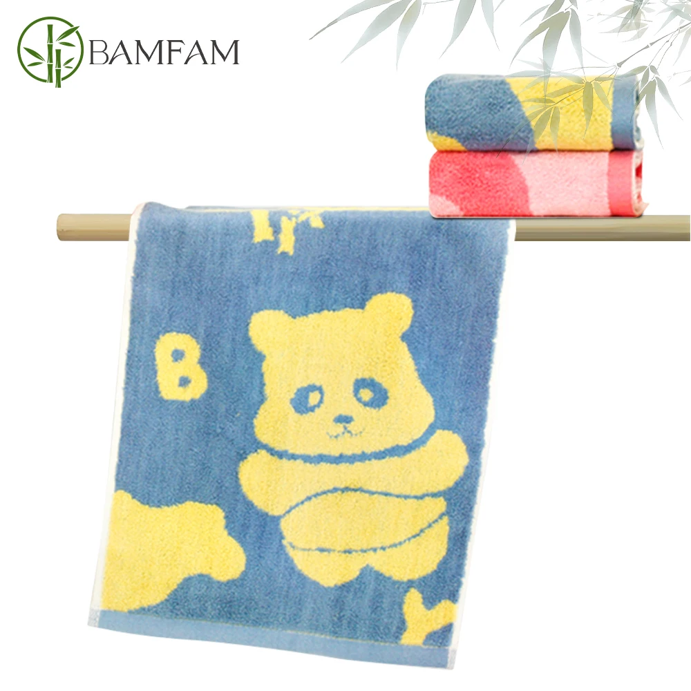1pc 100% Bamboo Fiber Towel Face Towel Hand Face Cleaning Hair Shower Hand Towels Hair Towel Bathroom Home School for Kids