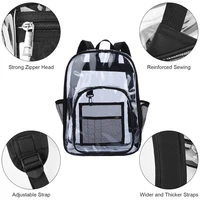 Transparent Shoulder Bag Unisex Fashion Simple Large Capacity Portable Backpacks Multifunctional Waterproof Male Female Knapsack 3