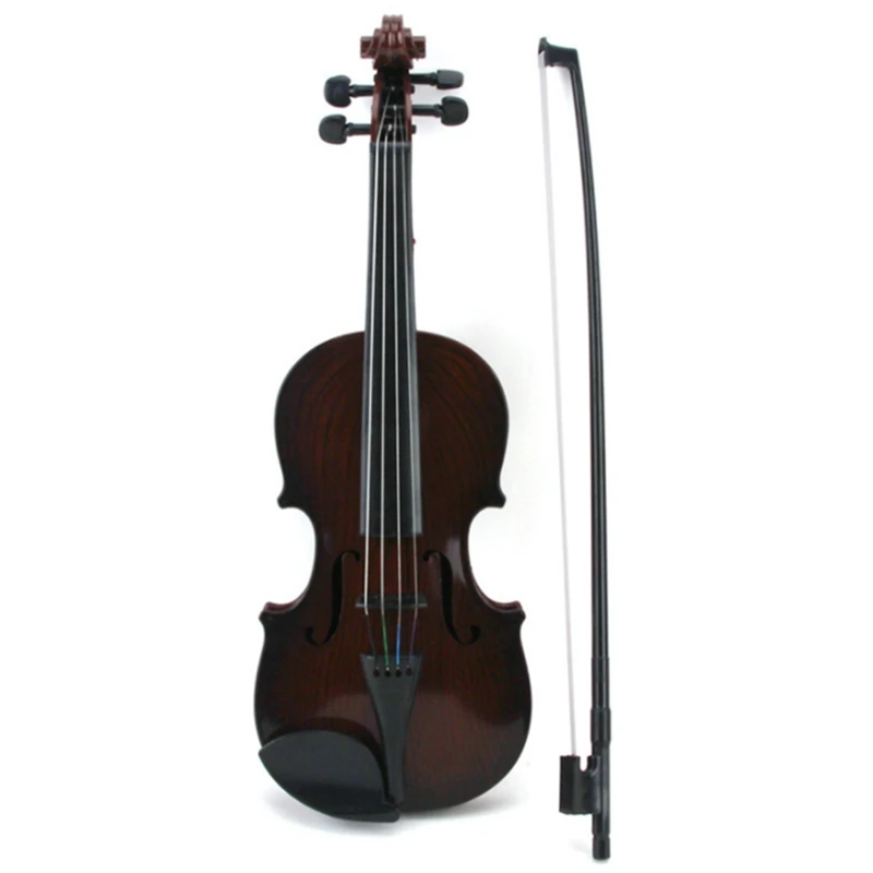 Mini ajustável violino corda brinquedos para crianças, instrumento musical, desenvolver presente musical, cor aleatória