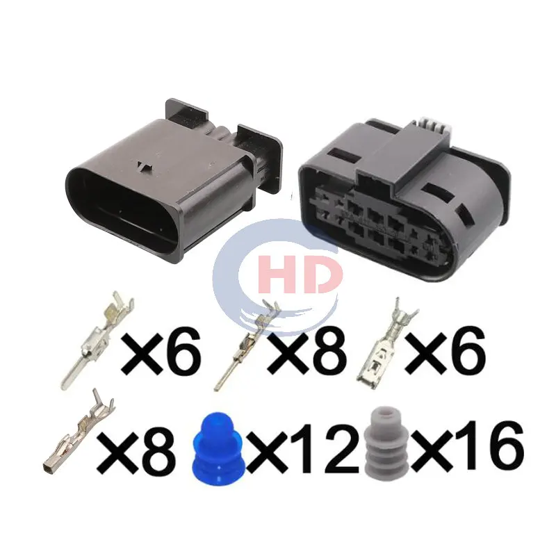 

1-20 sets 14pin 1.2/2.8 Series Wiring Harness Connector 1-2294952-2 A0275459826