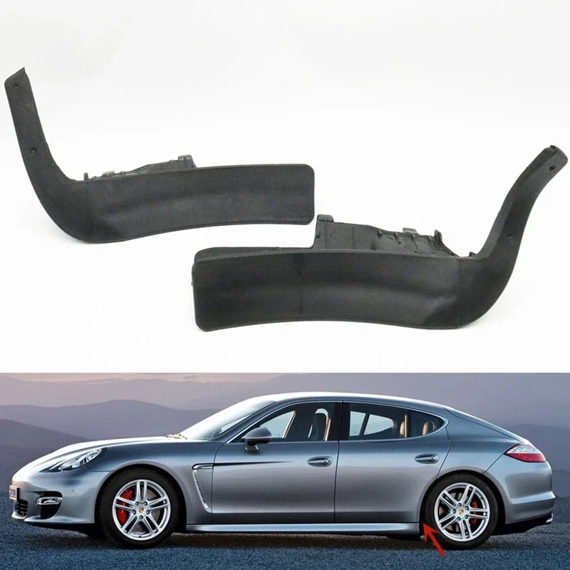 For Porsche Panamera 970 2010 2011 2012 2013 Rear Wheels Mud Flaps Mudguard Spoiler Guards Fender Strip Side Member Trim Panel