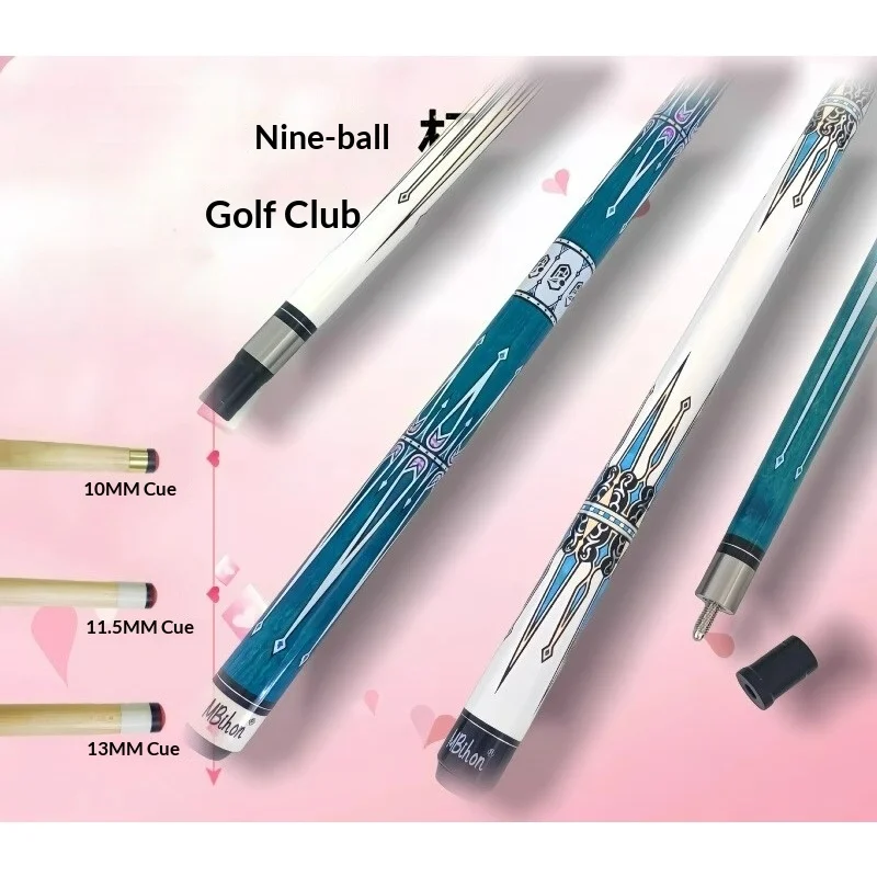 

Professional Two Piece Pool Cue Heavy Break Tip Large Ferrule Chinese Black Eight Billiard Cue Handmade American Nine Ball